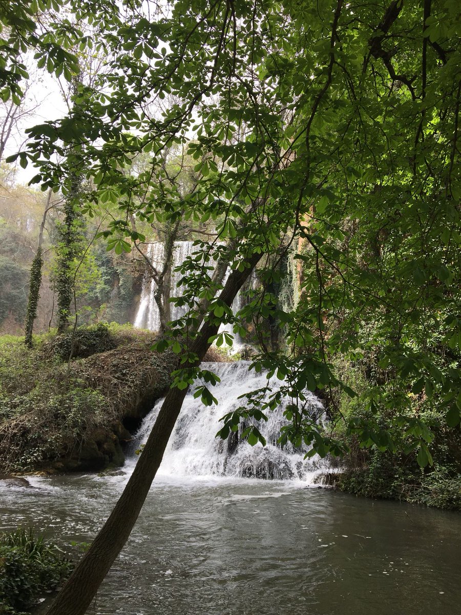 Cascadas y saltos de agua del río Piedra que da vida a la flora y fauna del Parque Natural del Monasterio de Piedra