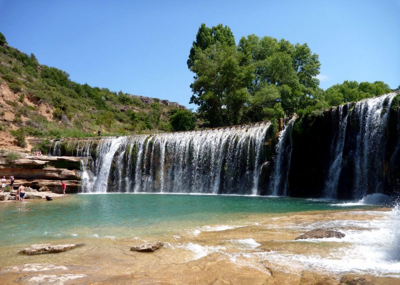 Bañarte en Aragón - Salto del río Alcanadre en Bierge - Imagen de escapadarural.com
