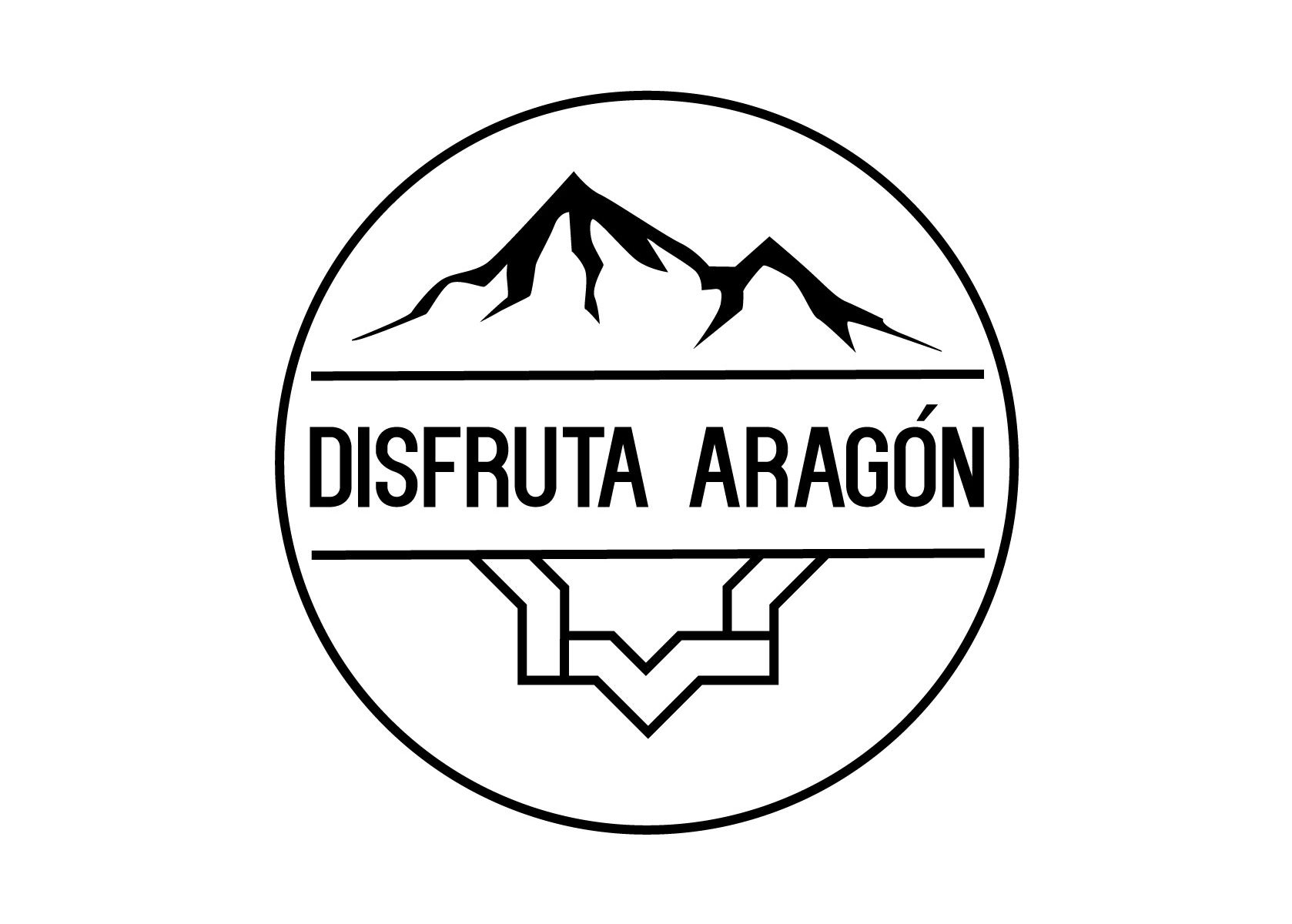 Nuevo logo de Disfruta Aragón en el que todos los rincones de la comunidad están representados